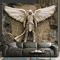 Glam 3D Angel Wall Tapestry Elegant Polyester Wall Hanging Decor 1