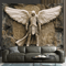 Glam 3D Angel Wall Tapestry Elegant Polyester Wall Hanging Decor 1