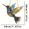 Colorful Acrylic Hummingbird Wind Chime Keychain Kawaii Hanging Decor For Home Car 4