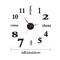 Large 3D DIY Silent Wall Clock Modern Frameless Wall Sticker Decor 3