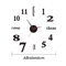 Large 3D DIY Silent Wall Clock Modern Frameless Wall Sticker Decor 3