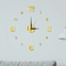 Large 3D DIY Silent Wall Clock Modern Frameless Wall Sticker Decor 5