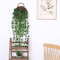 Artificial Rattan Hanging Ivy Plant Basket Lush Green Wall Garden Decor 11