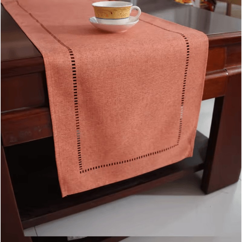 Basic Linen Style Table Runner Simple Elegant Dining Party Table Decor 2