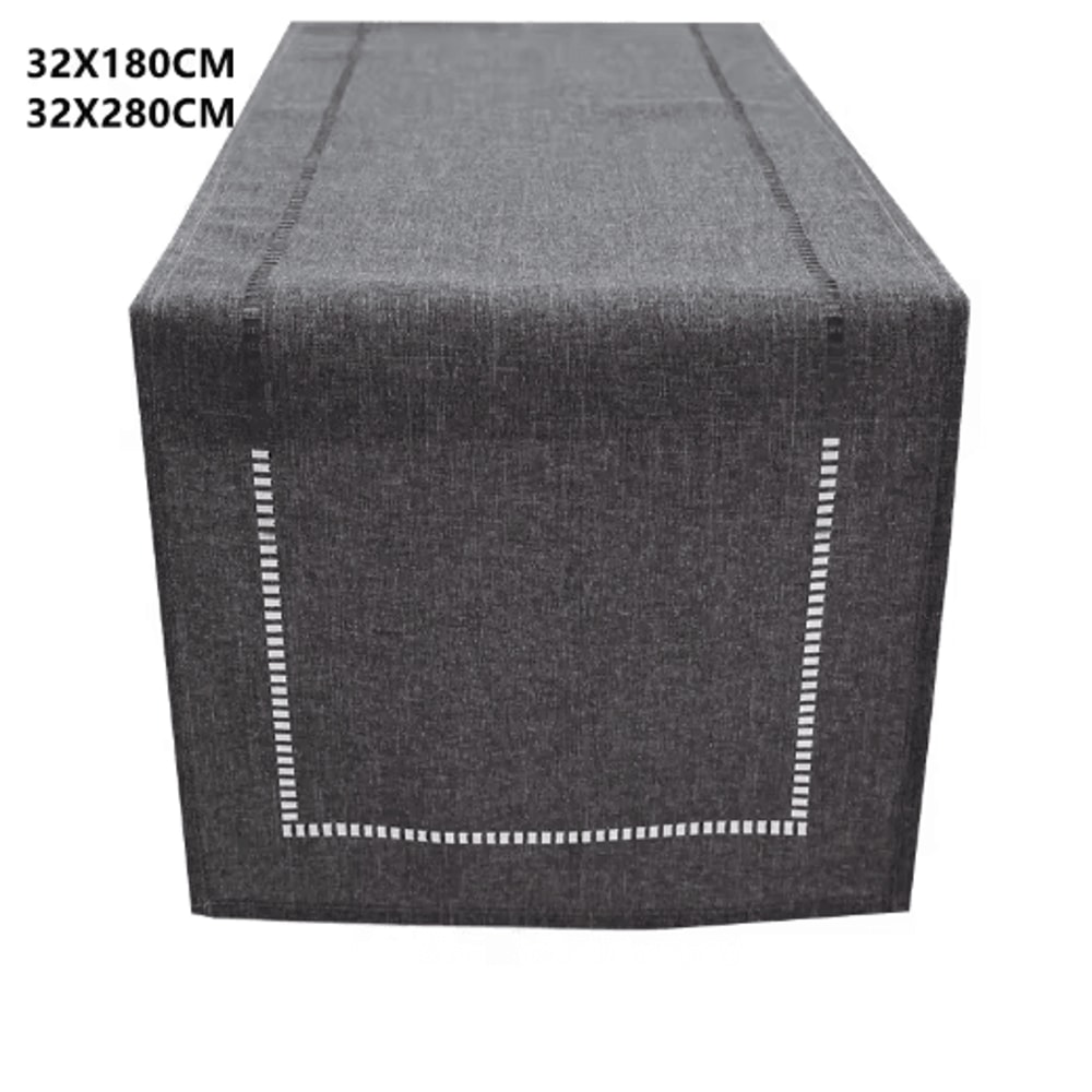 Basic Linen Style Table Runner Simple Elegant Dining Party Table Decor 6