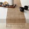 Natural Jute Tassel Table Runner Rustic Farmhouse Decor For Dining Events 0