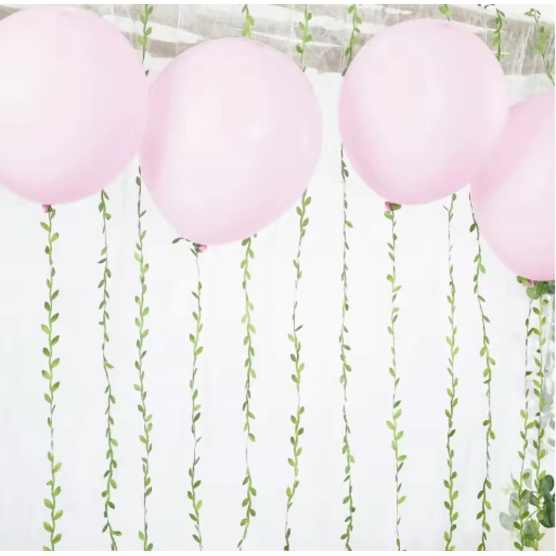 Artificial Green Leaf Vine Ribbon Flexible Garland For DIY Crafts Event Decor 8