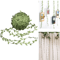 Artificial Green Leaf Vine Ribbon Flexible Garland For DIY Crafts Event Decor 10