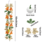 Artificial Maple Leaf Garland Autumn Vine Decor For Thanksgiving Halloween 1