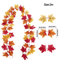 Artificial Maple Leaf Garland Autumn Vine Decor For Thanksgiving Halloween 10