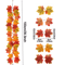 Artificial Maple Leaf Garland Autumn Vine Decor For Thanksgiving Halloween 6