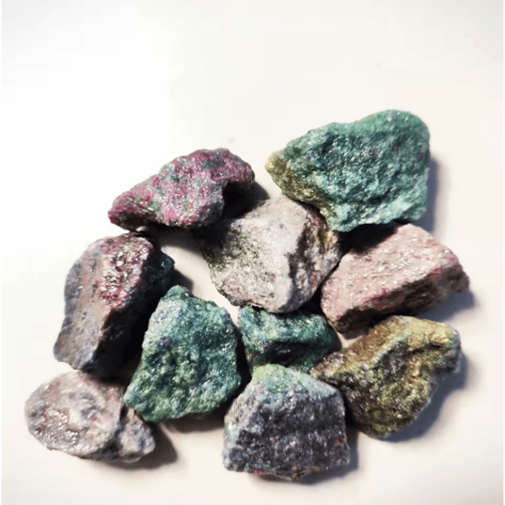 Natural Raw Gemstone Collection UV Reactive Emerald Sapphire Ruby Mineral Specimens 1