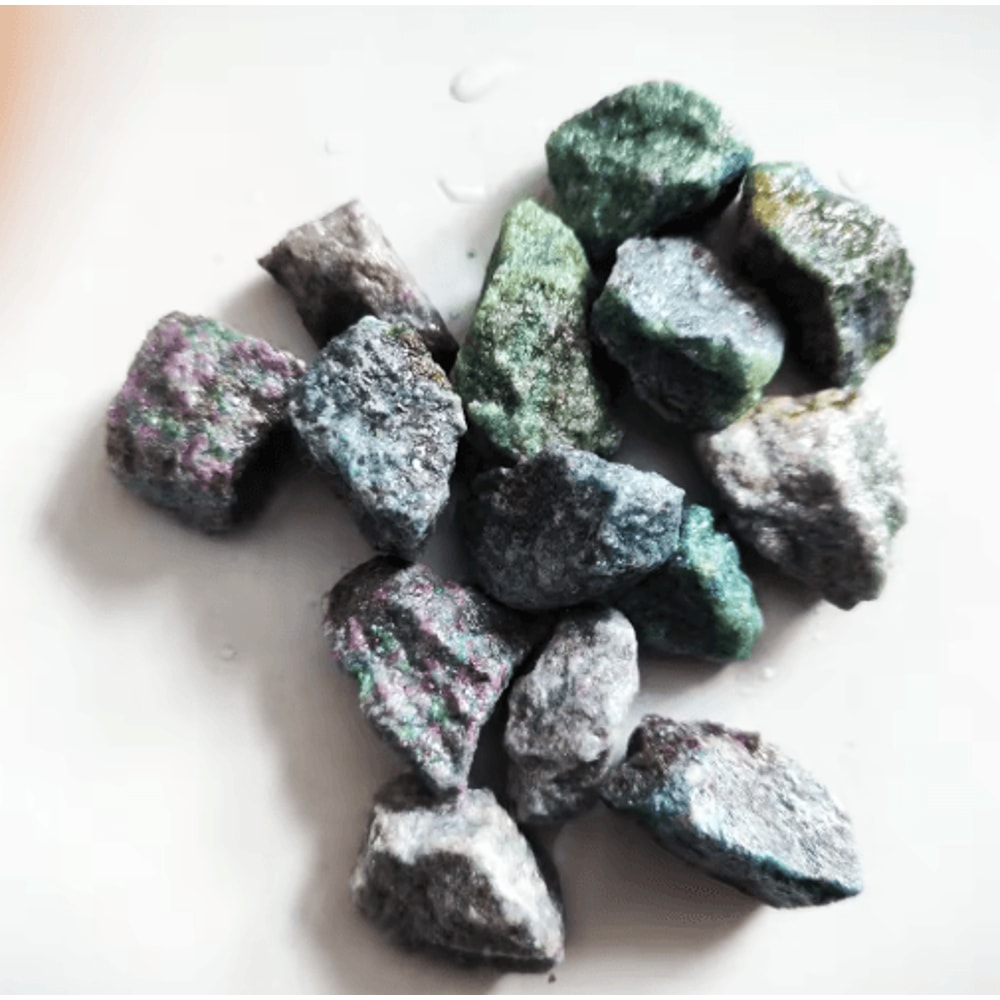 Natural Raw Gemstone Collection UV Reactive Emerald Sapphire Ruby Mineral Specimens 3