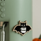 Cute Wooden Halloween Bat Decor CoffeeThemed Hanging Stickers For Home Kitchen 0