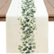 Eucalyptus Leaf Table Runner Fresh Botanical Green Table Decor For Spring Farmhouse Styling 1