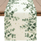 Eucalyptus Leaf Table Runner Fresh Botanical Green Table Decor For Spring Farmhouse Styling 2