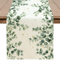 Eucalyptus Leaf Table Runner Fresh Botanical Green Table Decor For Spring Farmhouse Styling 2