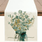 Eucalyptus Leaf Table Runner Fresh Botanical Green Table Decor For Spring Farmhouse Styling 4