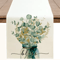 Eucalyptus Leaf Table Runner Fresh Botanical Green Table Decor For Spring Farmhouse Styling 4