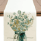 Eucalyptus Leaf Table Runner Fresh Botanical Green Table Decor For Spring Farmhouse Styling 5