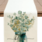Eucalyptus Leaf Table Runner Fresh Botanical Green Table Decor For Spring Farmhouse Styling 5