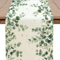 Eucalyptus Leaf Table Runner Fresh Botanical Green Table Decor For Spring Farmhouse Styling 6