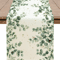 Eucalyptus Leaf Table Runner Fresh Botanical Green Table Decor For Spring Farmhouse Styling 7