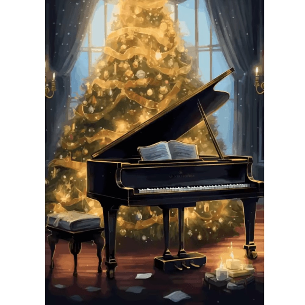 Classic Christmas Wall Art Canvas Santa Claus Tree Holiday Poster Decor 11