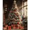 Classic Christmas Wall Art Canvas Santa Claus Tree Holiday Poster Decor 15