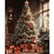 Classic Christmas Wall Art Canvas Santa Claus Tree Holiday Poster Decor 15