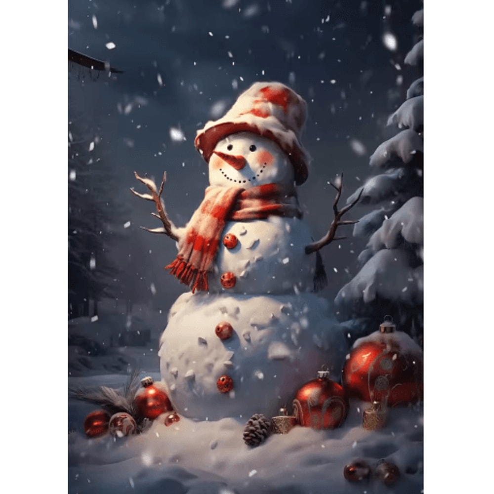 Classic Christmas Wall Art Canvas Santa Claus Tree Holiday Poster Decor 7