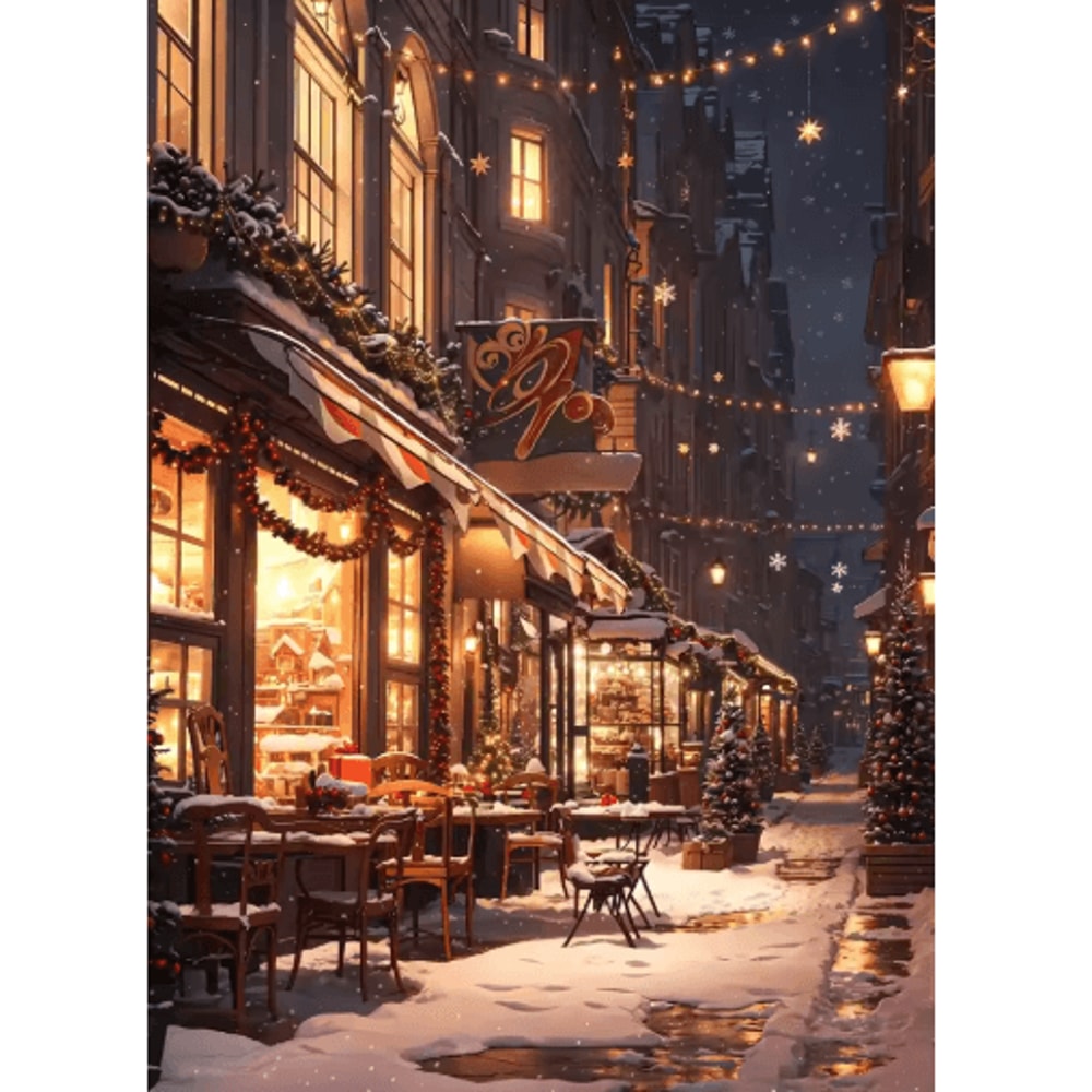 Classic Christmas Wall Art Canvas Santa Claus Tree Holiday Poster Decor 9