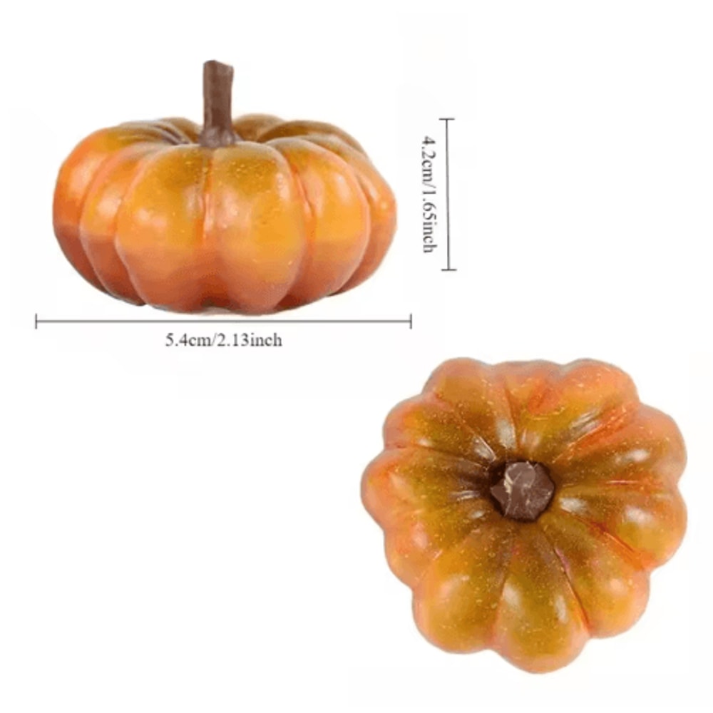 Artificial Pumpkin Decor Set Festive Fall Table DIY Craft Ornaments For Thanksgiving 3