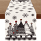 Retro Plaid Christmas Table Runner Cozy Winter Holiday Dining Decor Accent 1