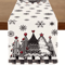 Retro Plaid Christmas Table Runner Cozy Winter Holiday Dining Decor Accent 1
