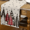 Retro Plaid Christmas Table Runner Cozy Winter Holiday Dining Decor Accent 0