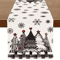 Retro Plaid Christmas Table Runner Cozy Winter Holiday Dining Decor Accent 6