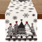 Retro Plaid Christmas Table Runner Cozy Winter Holiday Dining Decor Accent 6