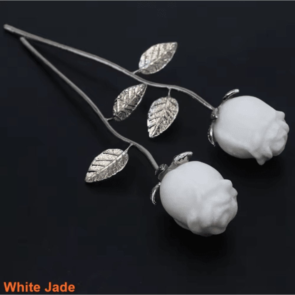 HandCarved Rose Quartz Crystal Rose Romantic Healing Gemstone Gift Home Decor 1