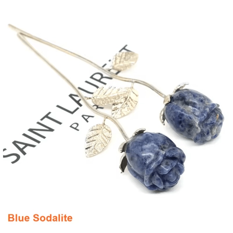 HandCarved Rose Quartz Crystal Rose Romantic Healing Gemstone Gift Home Decor 12