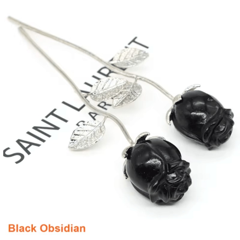 HandCarved Rose Quartz Crystal Rose Romantic Healing Gemstone Gift Home Decor 13