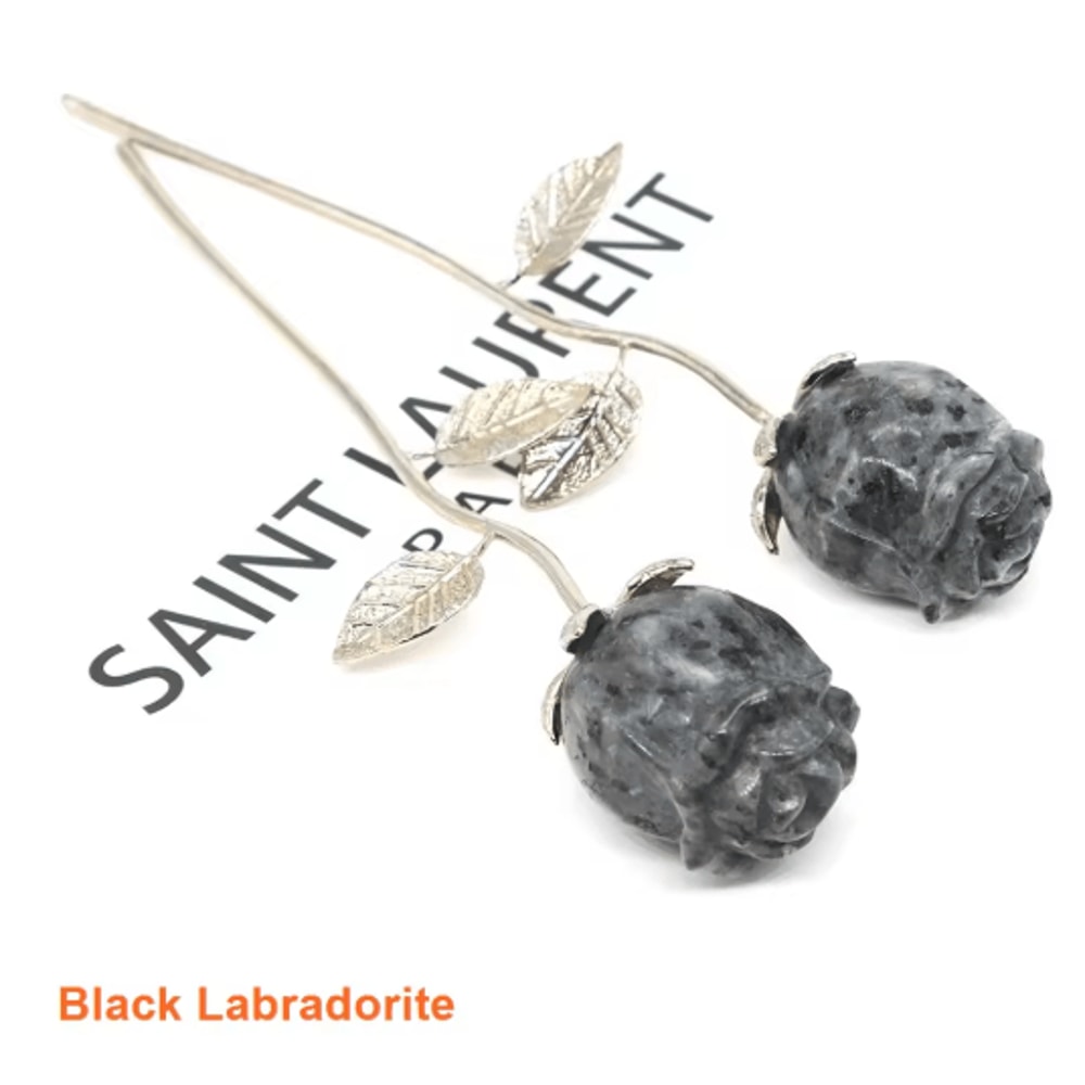 HandCarved Rose Quartz Crystal Rose Romantic Healing Gemstone Gift Home Decor 14