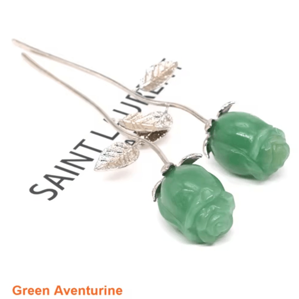 HandCarved Rose Quartz Crystal Rose Romantic Healing Gemstone Gift Home Decor 16