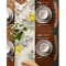 Eucalyptus Lemon Linen Table Runner Fresh Floral Spring Farmhouse Table Decor 5