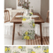 Eucalyptus Lemon Linen Table Runner Fresh Floral Spring Farmhouse Table Decor 6