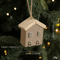 Wooden Christmas House Ornament Rustic Mini Log Cabin Tree Pendant Decor 1