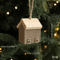 Wooden Christmas House Ornament Rustic Mini Log Cabin Tree Pendant Decor 3