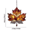 Acrylic Maple Leaf Light Catcher Autumn Thanksgiving Door Window Hanging Decor 2