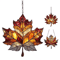 Acrylic Maple Leaf Light Catcher Autumn Thanksgiving Door Window Hanging Decor 4