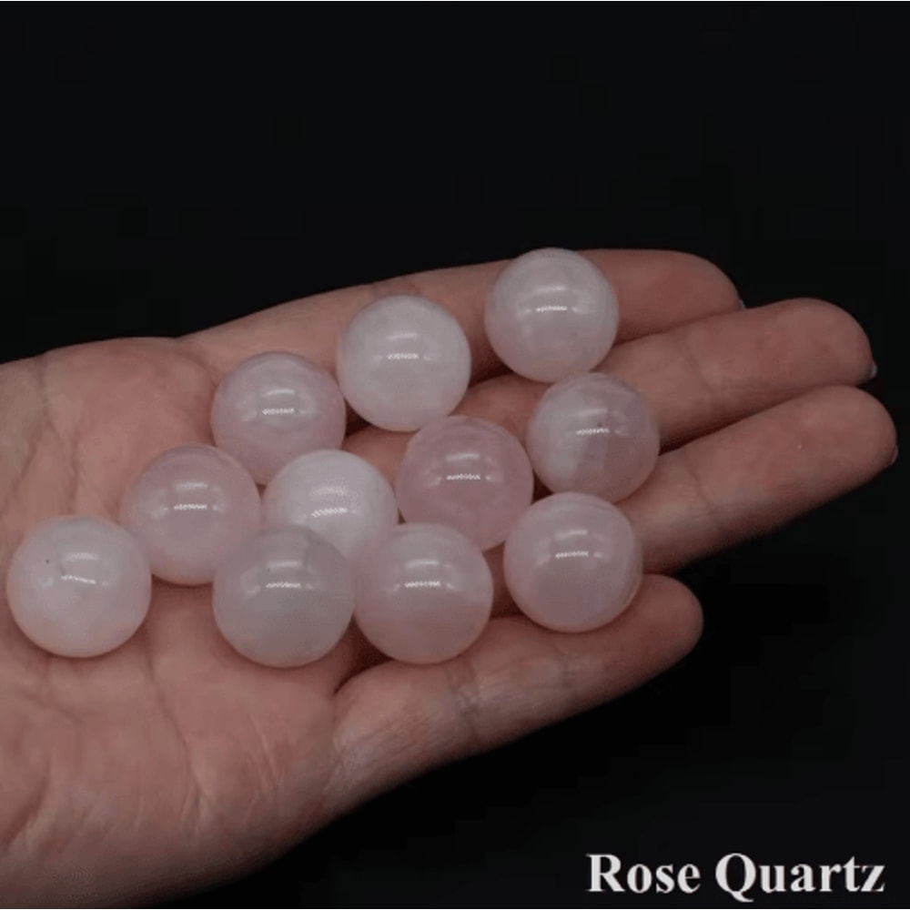 Natural Crystal Sphere Set Amethyst Rose Quartz Healing Gemstone Balls For Home Decor 12